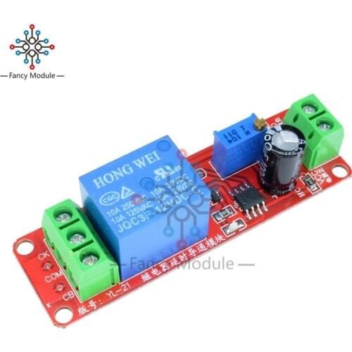 NE555 Timer Switch Adjustable Module Time delay relay Module DC 12V Delay relay shield 0~10S