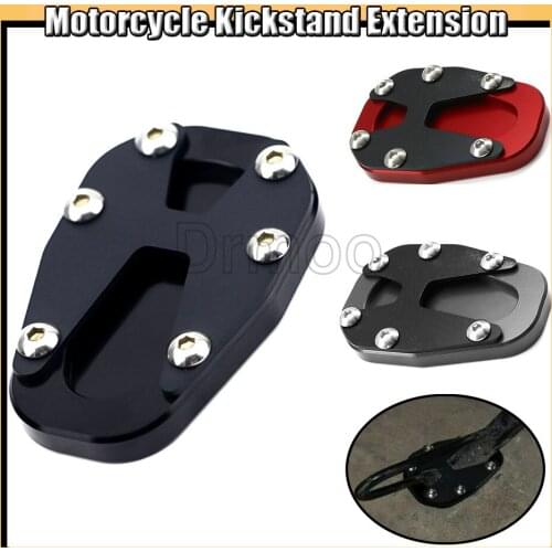 New Motorcycle Accessories CNC Side Stand Enlarge Plate Kickstand Extension For Honda CBF190 CB190X CB190R