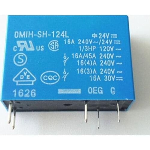New 5PCS/lot Relay OMIH-SS-112L OMIH-SH-112L 12VDC OMIH-SS-112L-12V OMIH-SH-124L 24VDC OMIH-SH-124L-24V 5Pin 16A 240VAC