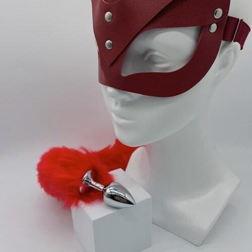 Sexyshop Erotic Accessories Buttplug Dildo Anal Fetish Cat Mask Adults Only Women Bondage Gear Dilator Anus Fox Tail Sexual Toys