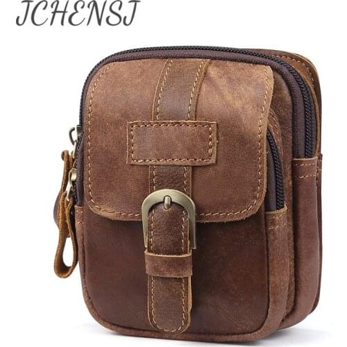 JCHENSJ Genuine Leather Mens Shoulder Bag Large Capacity Male Handbags Multiple Pockets Cross Body Chest Bags For Men