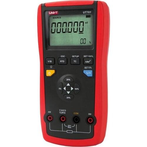 UNI-T UT701 Handheld High Precision Single Function Temperature Calibrator Type J/K/T/E/R/S/B/N/Wre RTDs C mV Resistance