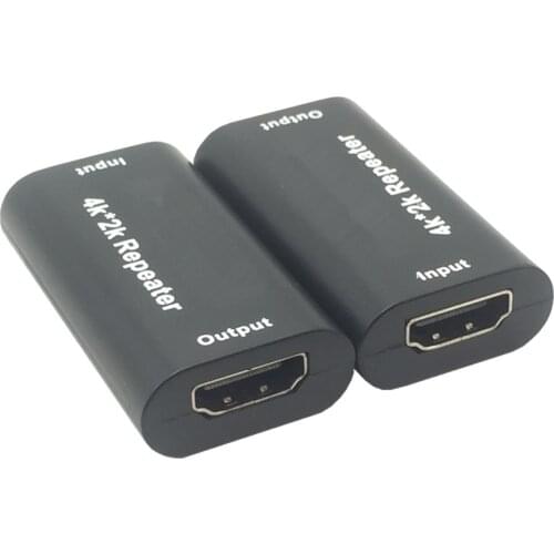 HDMI-compatible Repeater Extender Gold Plated 4K*2K HDTV Adapter Signal Amplifier Booster Over 3.4Gbps Signal HDMI-Extender