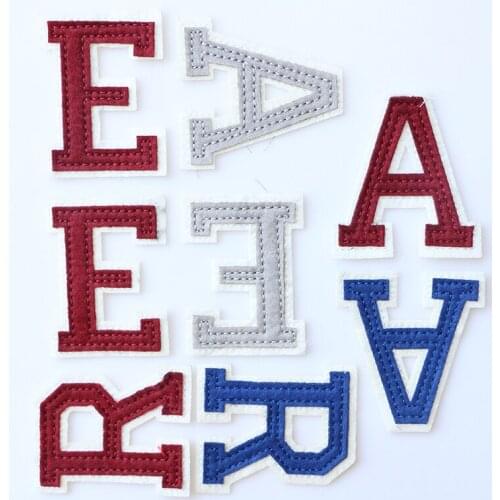 High end patch Letter A R E icon Embroidered Applique Patches For kawaii clothes DIY Iron on Badges on a backpack