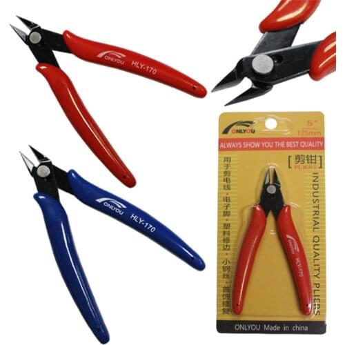 High quality Electric Wire Cutting Pliers Cutter Cable Shears diagonal side water nose plier nippers