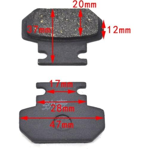 1 Pair Disc Brake Pad for Motorcycle Electric Scooter Moped Trike