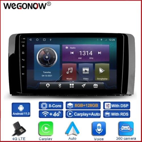 360 6GB+128GB Android 10.0 Car DVD Player GPS WIFI Bluetooth Radio For Mercedes Benz R class 2007-2011 W251 R280 R300 R320 R350