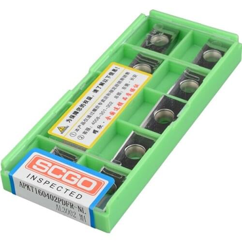 APGT160408 PDFR-NL AL5002 milling carbide inserts for Aluminium machining