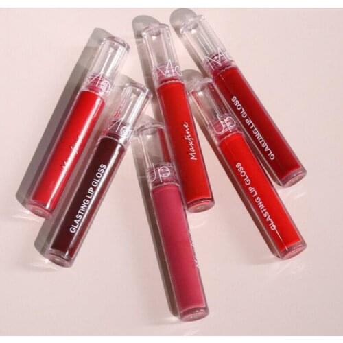 Velvet Matte Lipstick Lip Tint 6 Colors Makeup Waterproof Long Lasting Sexy Easy To Color Nonstick Cup Make Up TSLM1