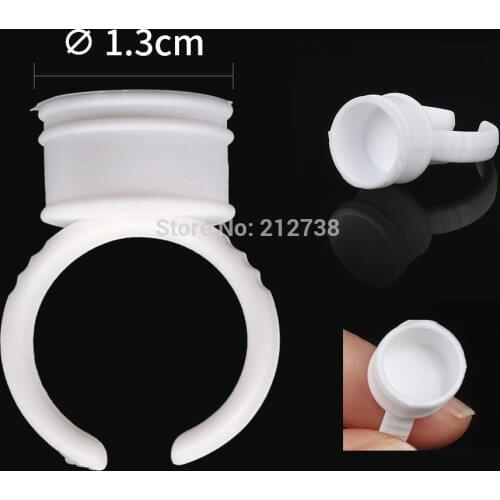 Free Shipping 500Pcs Permanent Makeup Pigment Ring Cup 1.3cm Diameter Medium Tattoo Ink Rings Tattoo Machine Accessories