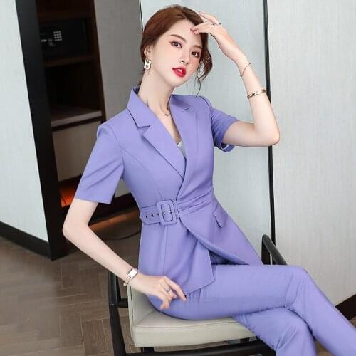 Business Formal Wear Host Work Clothes Hotel Foreman Business Suit Suit two piece set 2 piece set women fall clothes for women