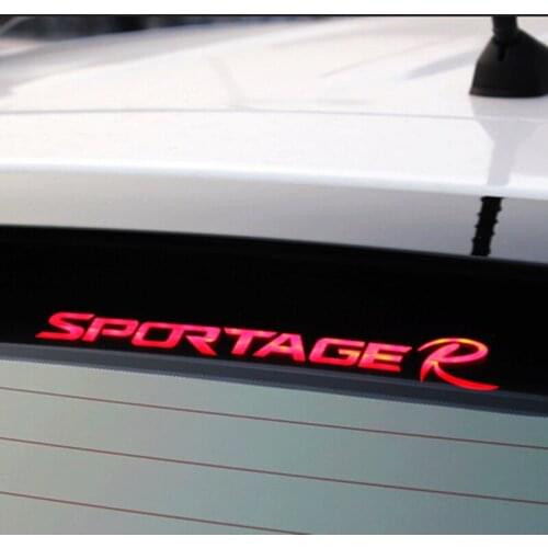 For Kia 2011-2015 Sportage R Additional Car Brake Light Sticker Decorative Carbon Fiber High Mount Stop Lamp Cover Car Styling