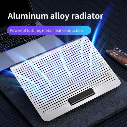 Laptop Cooler Dual USB Adjustable Portable Low Noise Notebook Cooling Pad for Gaming