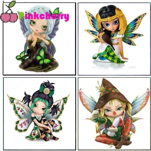 Cartoon cute villain 5D DIY Diamond Painting diamond stitch Full Drill fairy girl mosiac Diamond Embroidery gift k1048