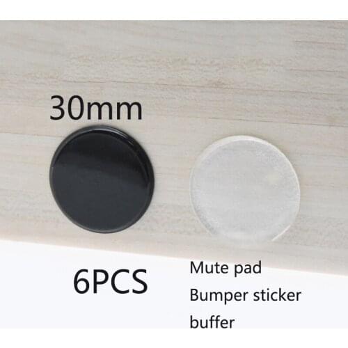 6PCS furniture cushion door handle anti-collision pad cabinet door anti-collision particle wall sticker refrigerator sticker
