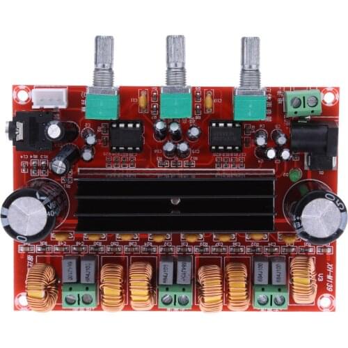 New TPA3116D2 Sound Quality Power Amplifier Board 50W*2+100W 2.1 Channel Digital Subwoofer Power Amplifier Board DC12V-24V