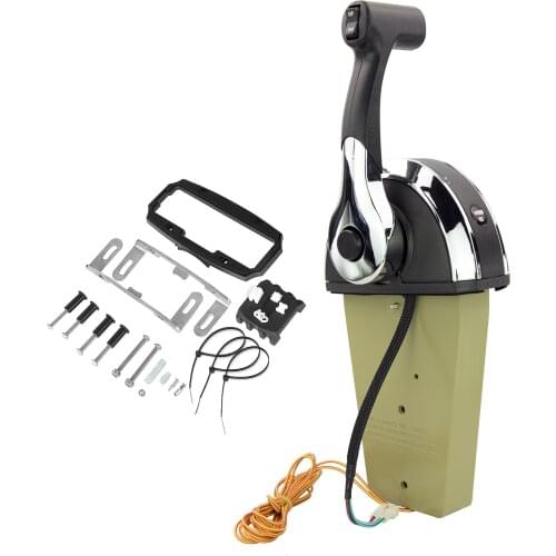 Remote Control Single Engine Outboard Motor Controls Fit for Mercury 8M0059686 Binnacle/Console Top Mount with 2FT Trim Harness