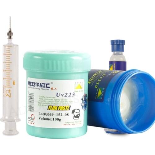 MECHANIC Solder Paste Flux UV223 UV559 100G Lead-Free NO-Clean SMD Solder Resist Paste for iPhone Repair Welding Fluxes