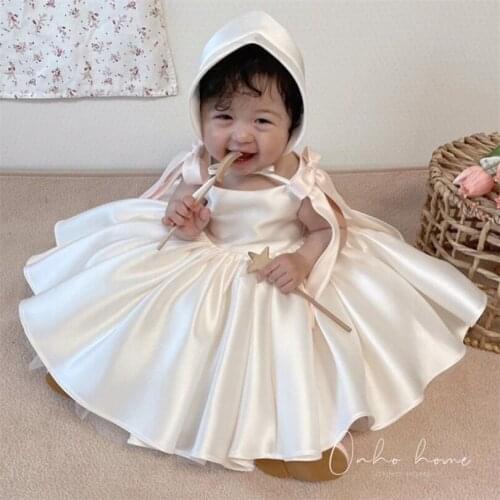 1 Year First Birthday Baby Girls Dress Princess Wedding and Party Kids Dresses For Girls Infant Baby Baptism Christening Gowns