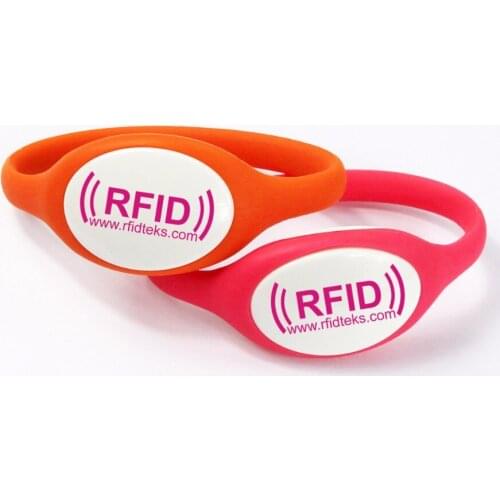 RFID adjustable Silicone Wristband/bracelet Tag, RFID Wristband RFID Bracelet with 125KHz, T5577 Chip