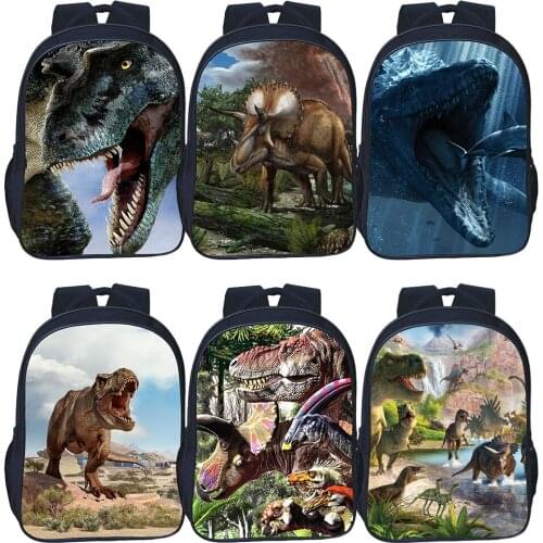 Anime Dinosaur Backpack T. Rex School Bag For Boys Girl Bag 16inch Children Backpack For Men Rucksack Fashion Cartoon Mochila
