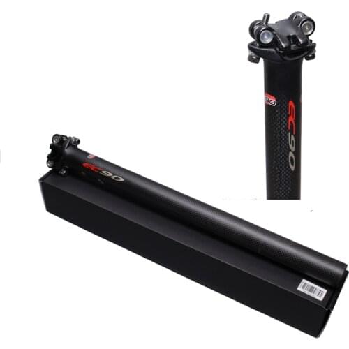 EC90 Bicycle Path 3k Full Carbon Fiber MTB Bike Seat Post Bike Parts Bicycle Seat 27.2 / Tube 30.9 / 31.6 * 350 / 400mm