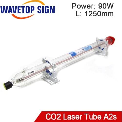 WaveTopSign A2s 90W Co2 Laser Tube Length 1250mm Dia. 80mm Glass Pipe for CO2 Laser Engraving and Cutting Machine