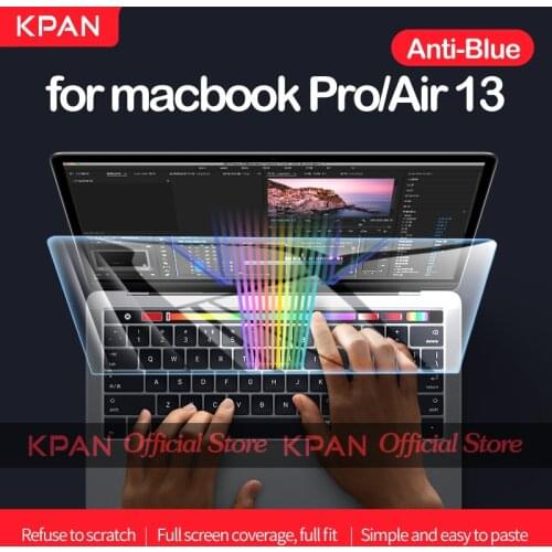 KPAN Anti-blue Light Macbook Screen Protector Flexible Glass Film for Pro/Air 12 13 15 16 inch M1 Chip A2337 A2338 A2141 A2289
