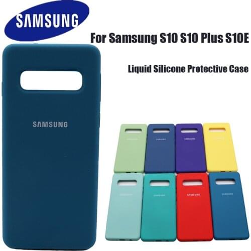 Samsung Galaxy S10 Plus Liquid Silicone Case Silky Soft-Touch Back Protective Cover For Samsung galaxy S10 S10plus