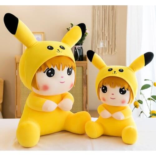 Zqswkl 48/40/60cm girls christmas birthday gift plush toy cute girl doll pillow hugs anime stuffed toys for children