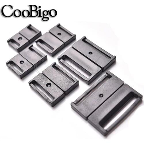 10pcs Easy Breakaway Safty Buckle Neck Strap Lanyard ID Card Name Tag Holder Badge Clip Cat Collar Sewing Webbing 10mm~29mm