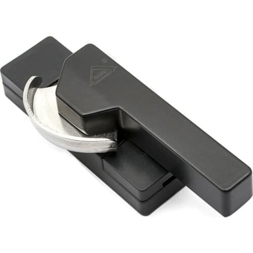 Aluminum Alloy Plastic Steel Push-pull Door Hardware Fittings Square Handle Crescent Lock Semicircle Lock Window Lock Buckle