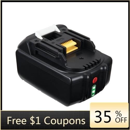 Ockered Vertical Light 18V 6000mAh Rechargeable Battery for Makita BL1830B BFS450 BFS450RFE BFS450Z BFR750L BFR750 BTP140 BHR202