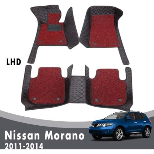 Car Floor Mats Carpets For Nissan Morano 2014 2013 2012 2011 Luxury Double Layer Wire Loop Auto Accessories Interior Protector
