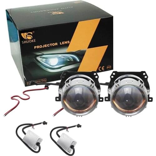 Bedehon 2.5" LHD RHD bi-led headlight projector lens headlight retrofit for bmw e39 e53 x5 e46 e93 e70 x5 e60 e87 serie 1 f10