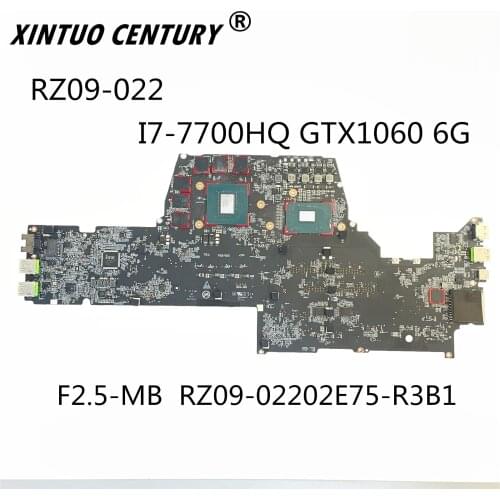 For Razer RZ09-022 Laptop anakart F2.5-MB RZ09-02202E75-R3B1 I7-7700HQ GTX1060 6G 100% tested