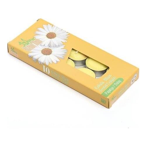 Shed Home Scented Tealight Candle 10'lu Daisy candles and scents свечи и ароматы velas y aromas