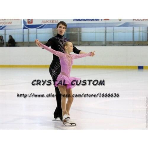 Crystal Custom Figure Skating Dresses For Girls Graceful New Brand Ice Skating Dresses For Competition DR4316