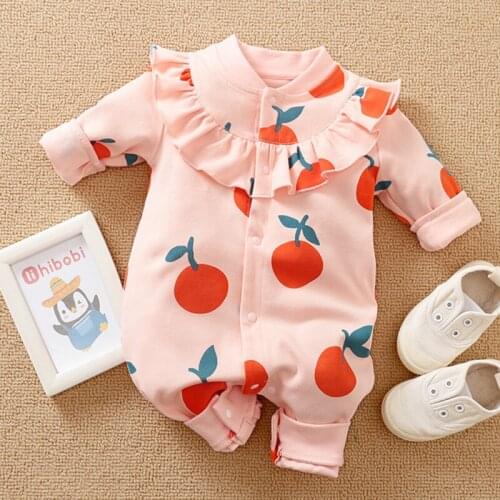 Malapina Newborn Baby Girl Clothes Spring Autumn Long Sleeve One Piece Romper ins Cute Outfits Infant Toddler Cotton Clothing