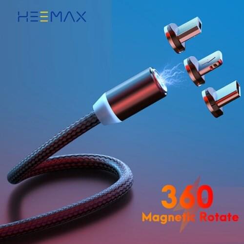 Magnetic Cable Micro USB Type C Cable Charging Micro USB C Type-C Magnetic Charger For iphone 11 Android Xiaomi USB LED 2M Cord