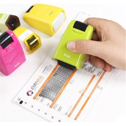 Mini Roller Messy Code Privacy Protector Seal Roller Stampers for Confidential