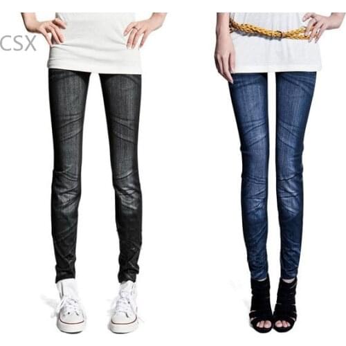 MwOiiOwM Fashion Womens Ladies Denim Casual Stretch Skinny Pants Jean Legging 2 Colors dropshipping SV18