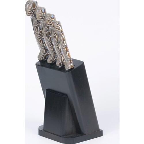 100% Handmade 4 Piece Knife Sets with Stand