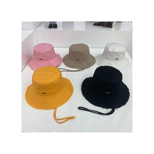 Hot-selling brand English bucket hat embroidery high-quality element trendy travel hat personality adult fashion big brim hat
