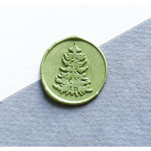 Pine tree Seal Stamp,Christmas tree wax seal stamp,Wax Seal Stamp Kit, Christmas party invitation seals,Christmas seal