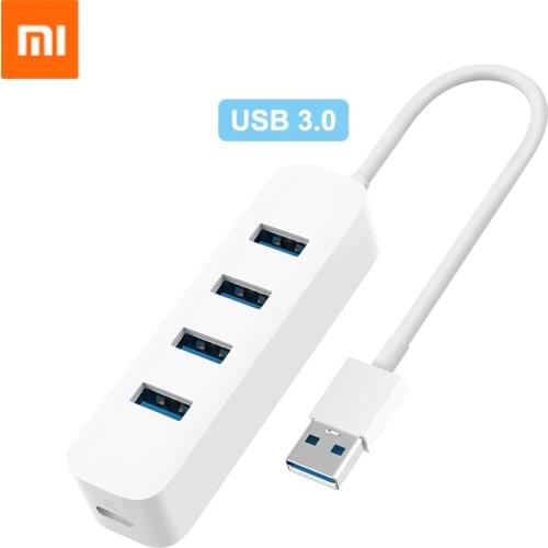 Xiaomi 4 Ports USB3.0 Hub with Stand-by Power Supply Interface USB Hub Extender Extension Connector Adapter For Tablet Computer