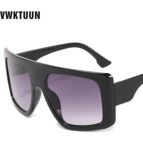 VWKTUUN Intergrated Sunglasses Women Vintage Colorful Glasses Women UV400 Driving Driver Shades Oversized Sun glasses For Women