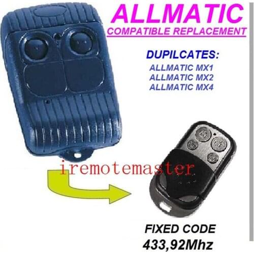 Top quality ! For ALLMATIC AEMX1, AEMX2, AEMX4 replacement remote control/garage door opener/transmitter beautiful