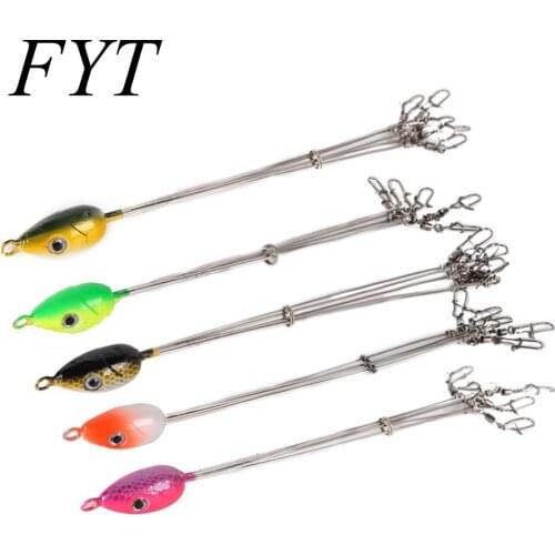 1Pcs 10g Fishing Lure Spiral Tractor Bait 5 Arms Alabama Umbrella Rigs With Barrel Swivels Fishing Tackles
