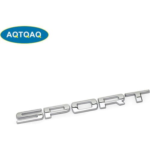 1Pcs 3D Metal SPORT Car Side Fender Rear Trunk Emblem Badge Sticker Decals for Jeep Compass Patriot Wrangler Grand Cherokee